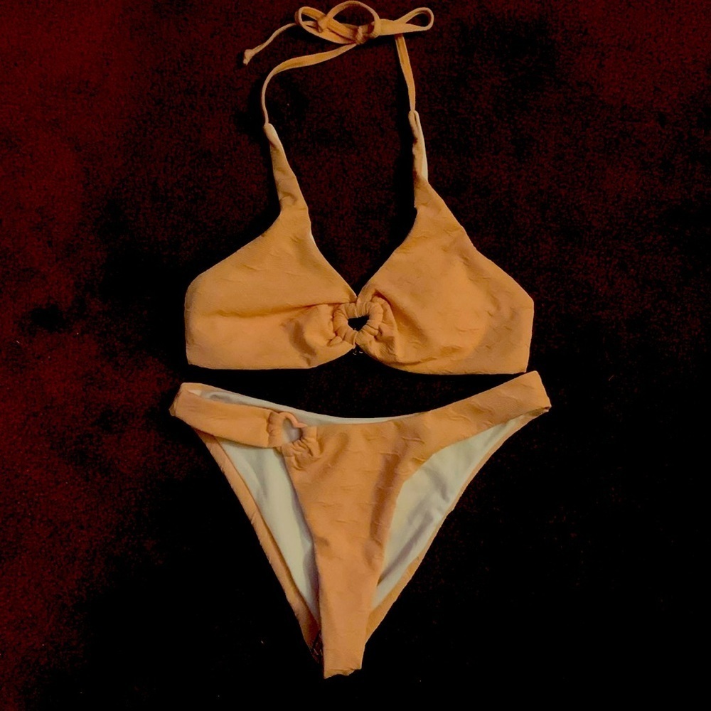 Heart tall tri 2 piece ladies bikin set adorable